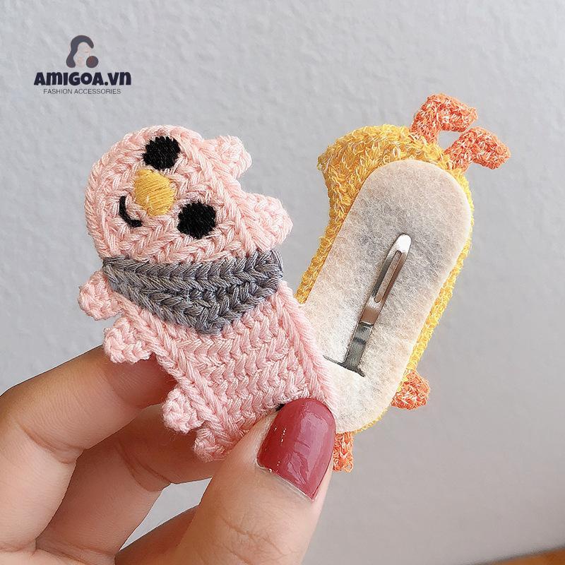 Kẹp Tóc Len Dễ Thương Dành Cho Nữ