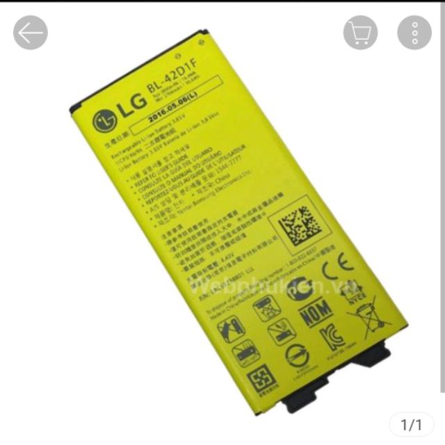 Pin xịn dành cho LG G5 dung lượng 2800mAh chuẩn xịn zin