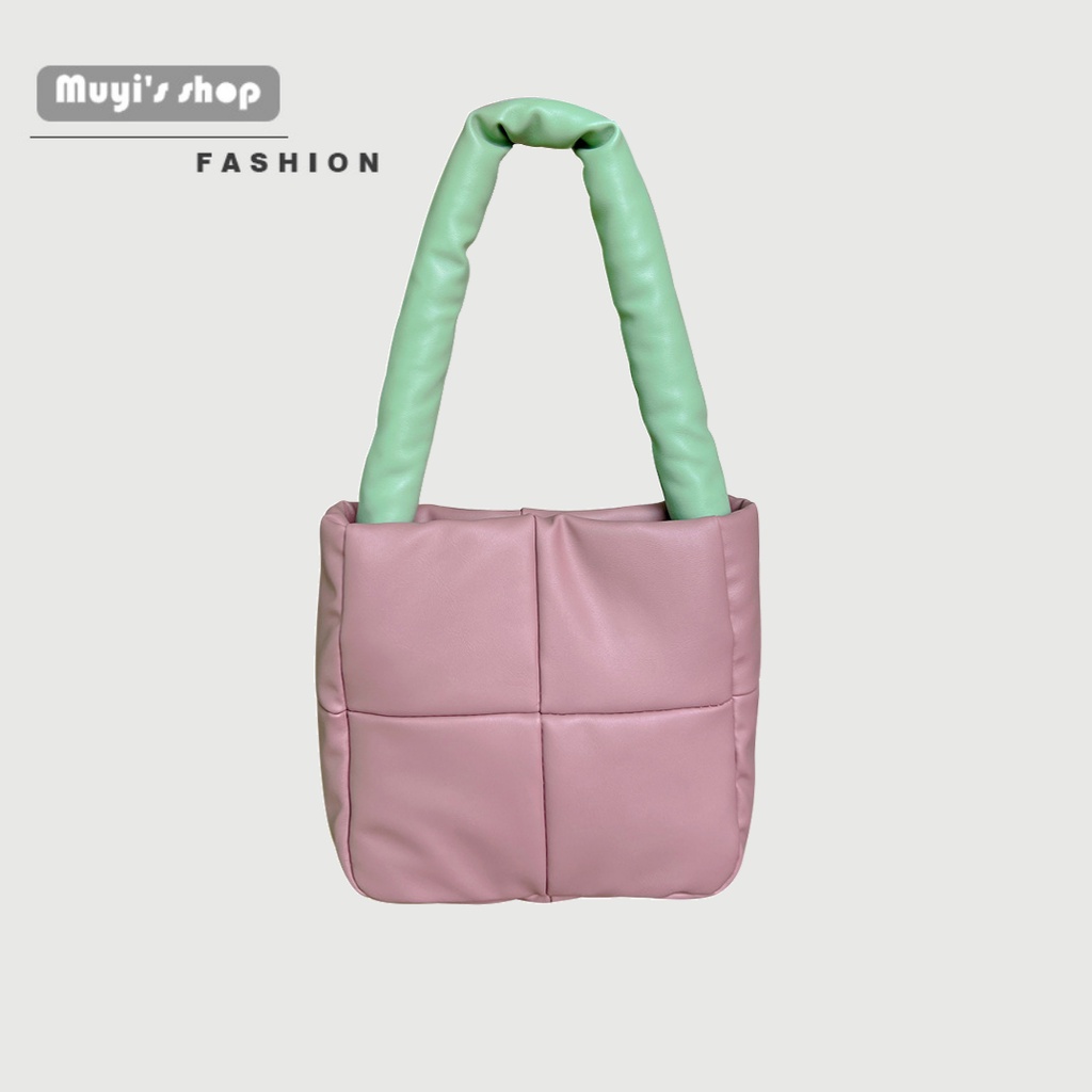 Túi da có lớp lót mềm mại họa tiết sọc thời trang dành cho nữ