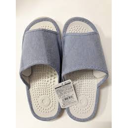 Dép đi trong nhà massage màu xanh, ghi size L