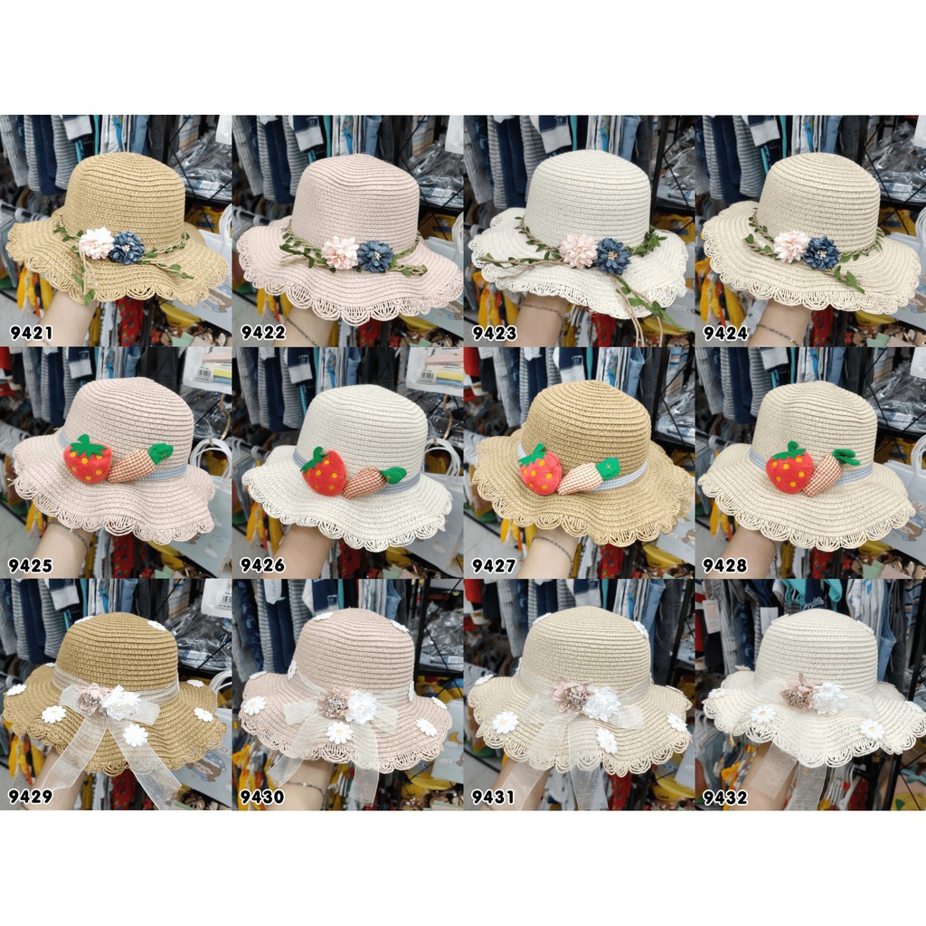 NÓN CỐI BÉ GÁI NHIỀU MẪU CHO BÉ TỪ 3-5TUỔI