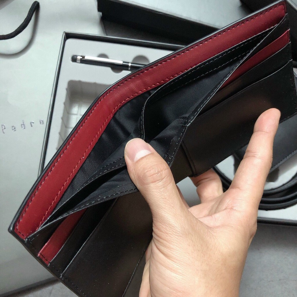 Set ví dây nịt bút Pedro XUẤT XỊN full box và túi giấy hãng ( Có Hộp)