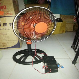 Quạt 12v kẹp bình acquy