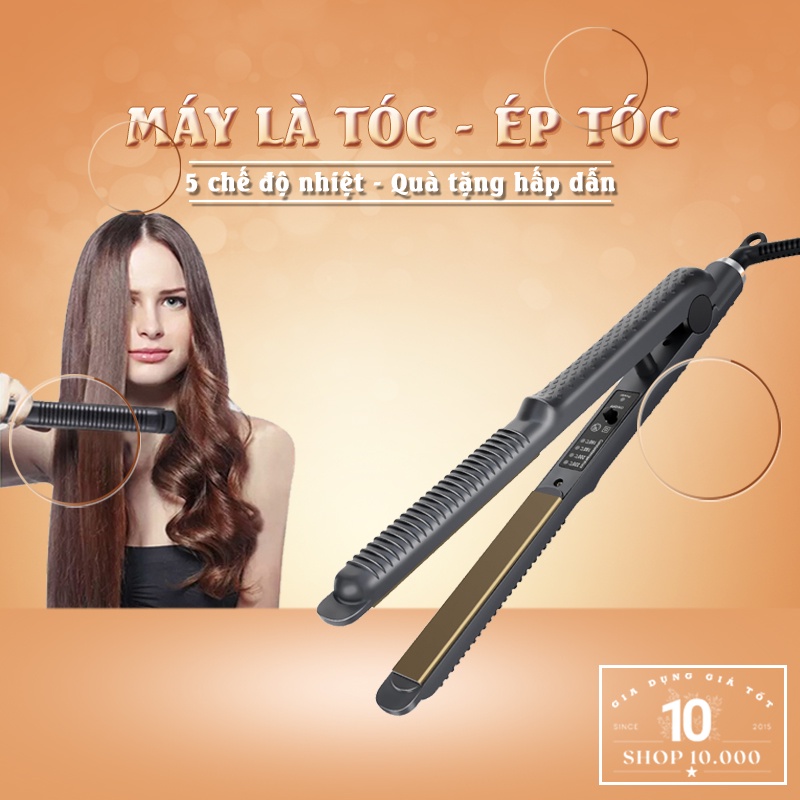Máy là tóc, uốn tóc, ép tóc tạo kiểu tóc 5 chế độ điều chỉnh nhiệt độ