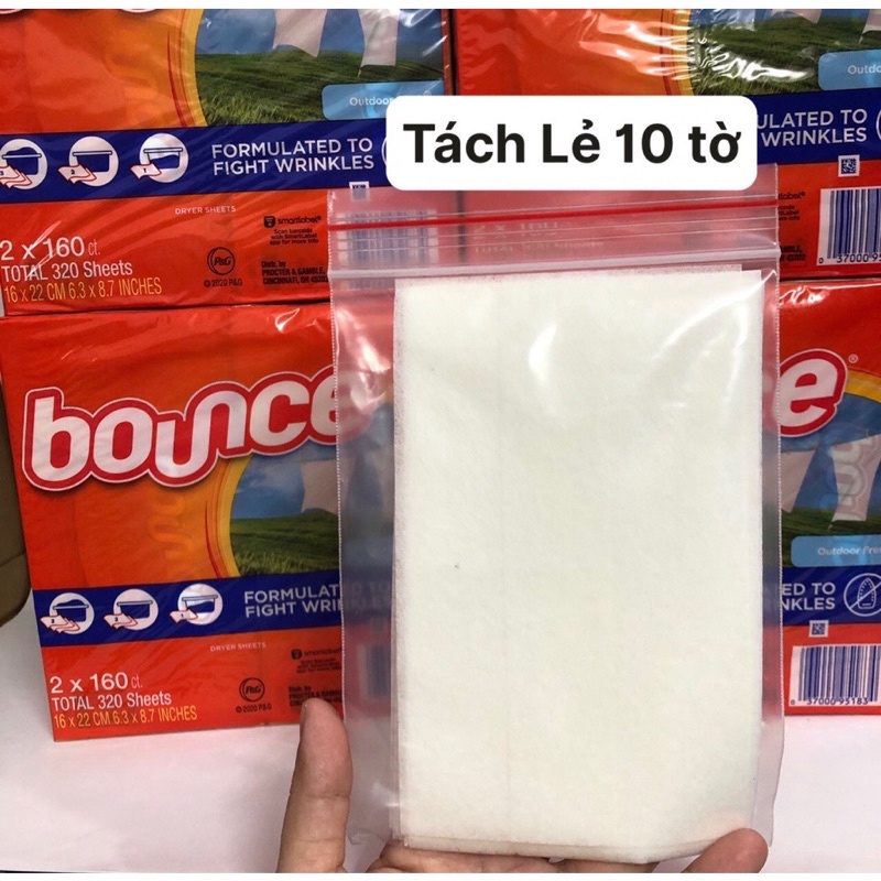 Tách lẻ Giấy Thơm Quần Áo Bounce Làm Mềm Vải, Thơm Phòng, Khử Mùi Nhà Vệ Sinh, Xe Hơi