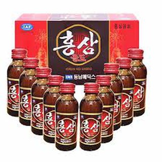 NƯỚC SÂM  HÀN QUỐC (hộp 10 chai x100ml)- BỒI BỔ CƠ THỂ- GẢM CĂNG THẲNG MỆT MỎI- HỒI PHỰC THỂ LỰC