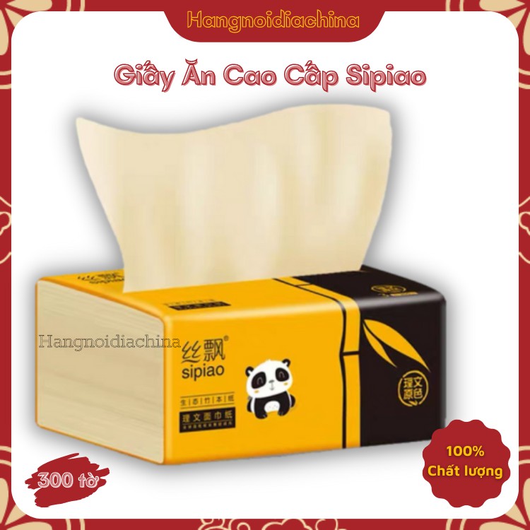 30 Gói giấy ăn gấu trúc Sipiao cao cấp