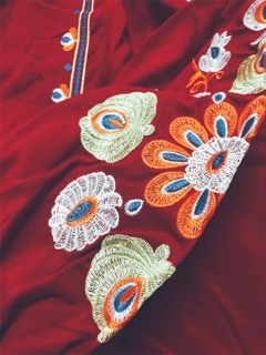 ĐẦM HOA ĐỎ VINTAGE