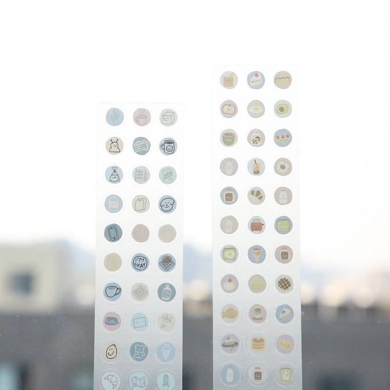 Nhãn dán trang trí hình mặt cười dễ thương