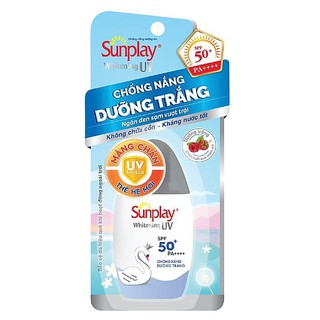 Sunplay Whitening UV SPF50+, PA++++: Sữa chống nắng, dưỡng da trắng đẹp
