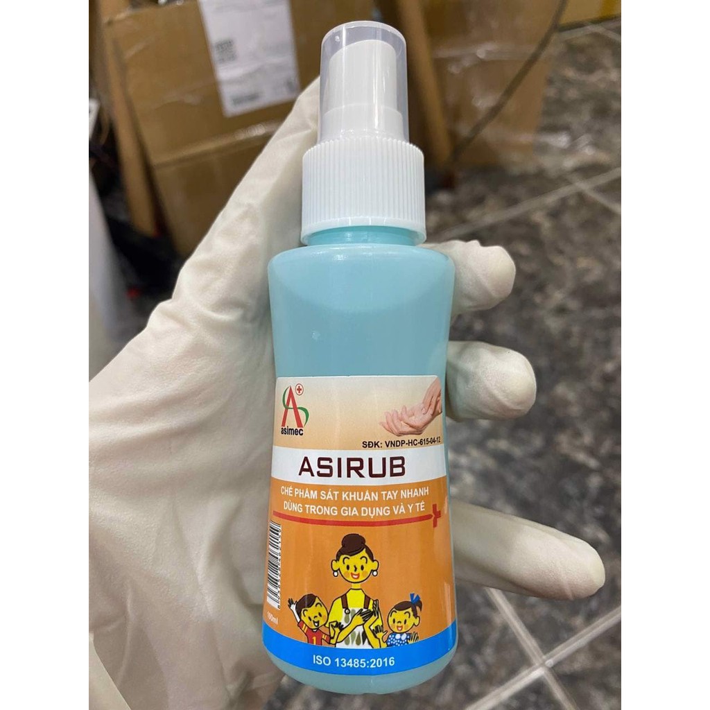 [Dạng Xịt] Nước sát khuẩn tay Asirub 100ml