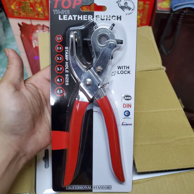 Kìm bấm lỗ dây nịt TOP chính hãng taiwan