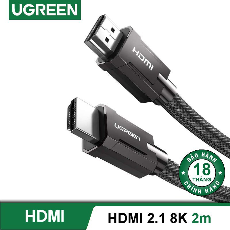 [Mã ELHACE giảm 4% đơn 300K] Cáp HDMI 2.1 Cao cấp Ugreen 70319 70320 70321(ULTRA HD 8K@60Hz 48Gbps) HD135