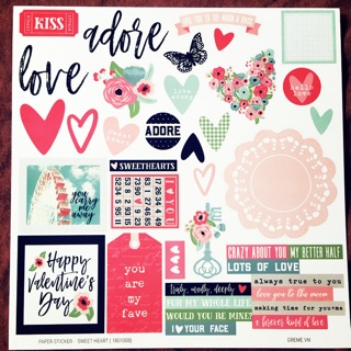 BỘ KIT CẮT DÁN - tình yêu