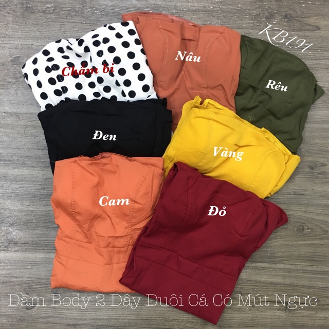 Đầm Body 2 Dây Đuôi Cá Có Mút Ngực - TK03