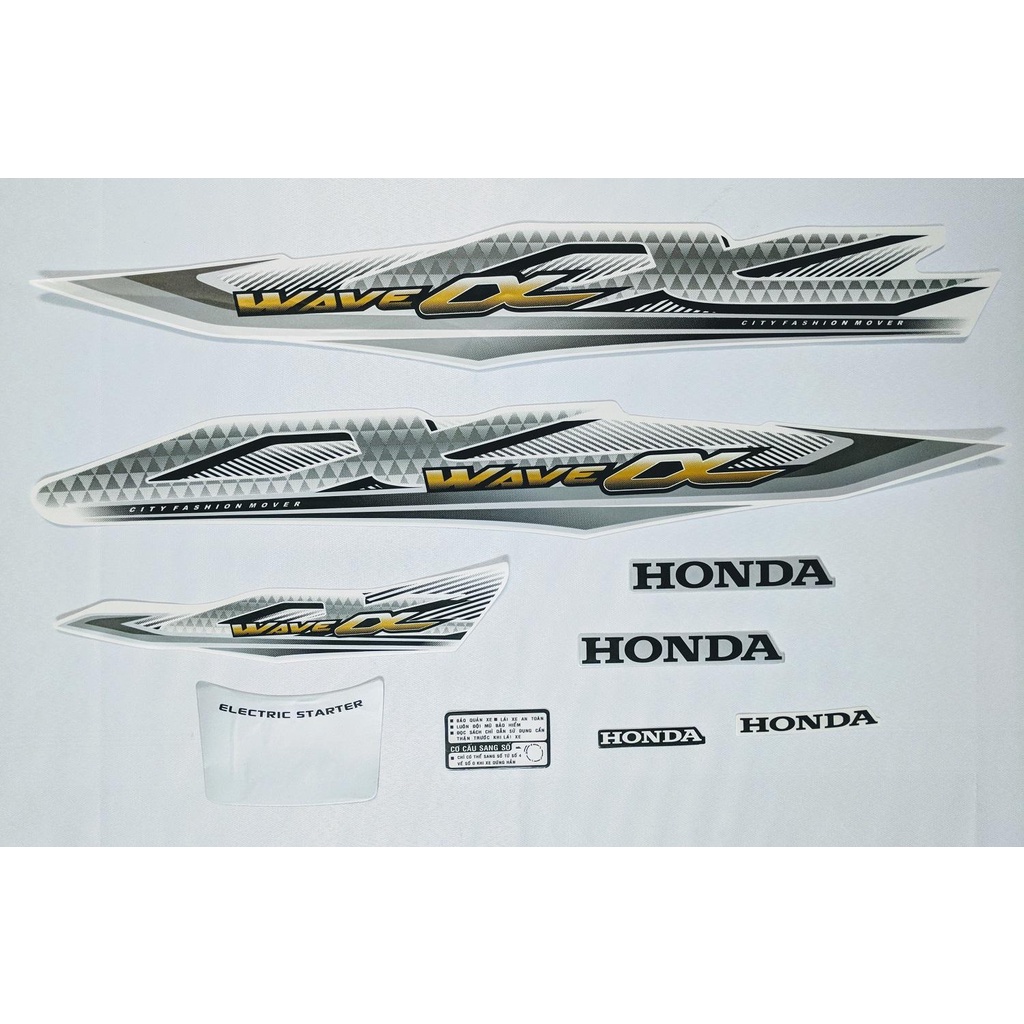 (TEM 3 LỚP) TRỌN BỘ TEM DÀN ÁO WAVE ANPHA 2017 NHIỀU MÀU LỰA CHỌN