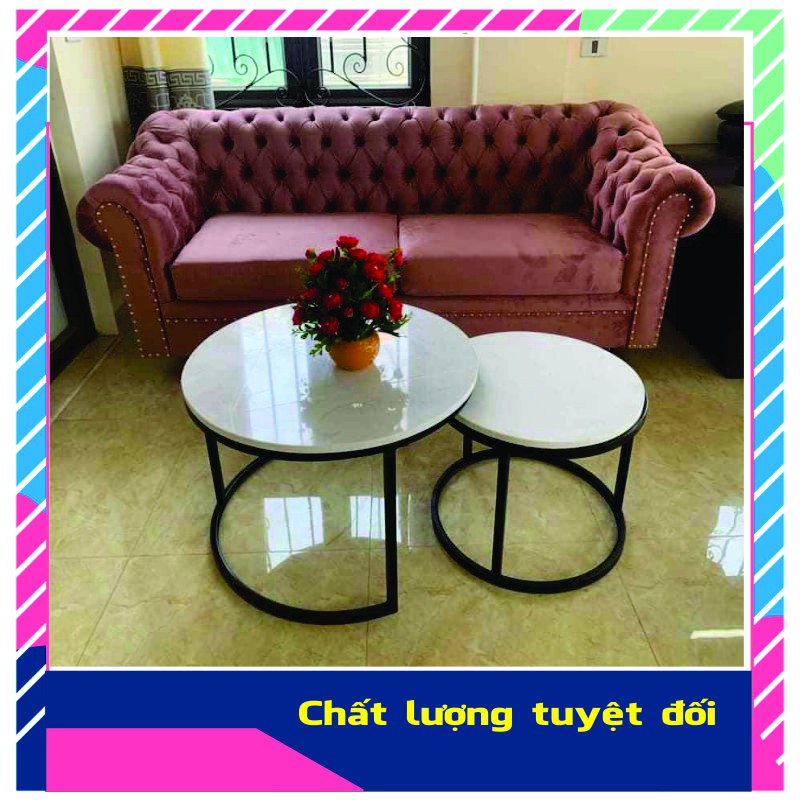 Bàn sofa mặt đá đôi💖𝑭𝑹𝑬𝑬𝑺𝑯𝑰𝑷💖Bàn sofa  phòng khách sang trọng