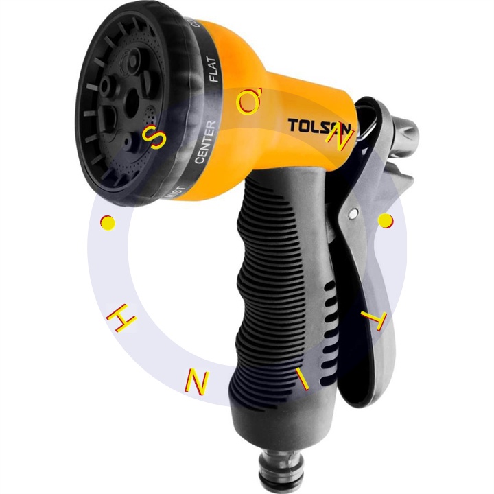 Vòi phun nước rửa xe, tưới cây 8 tia Tolsen 57100