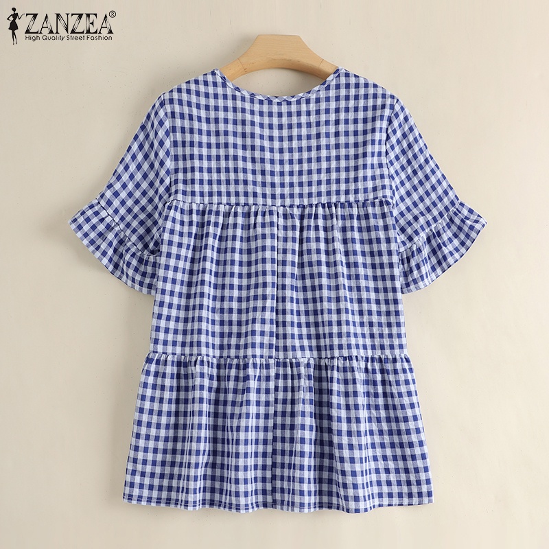 Zanzea Áo Nữ Tay Dài Cổ Chữ V Thời Trang Quyến Rũ