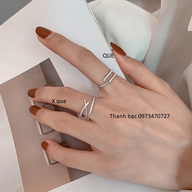 Nhẫn nữ - 02 mẫu nhẫn que free size tay nào vừa hàng mới mã JT4785