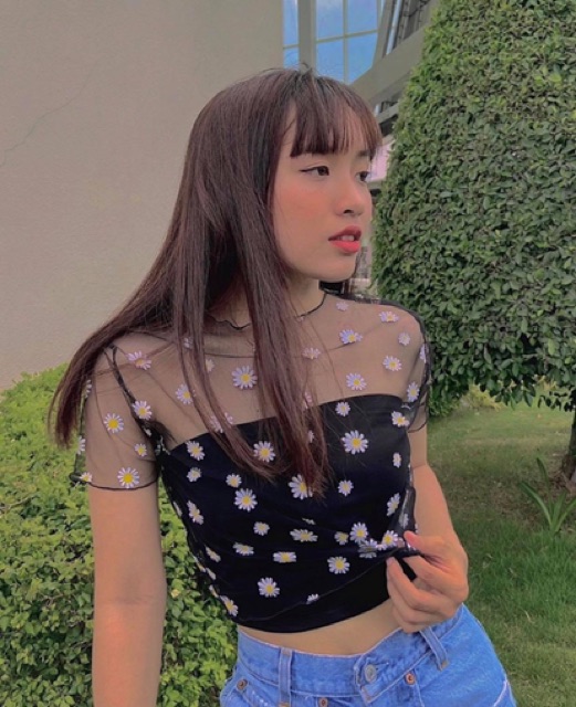 Áo lưới cúc+ áo quây
