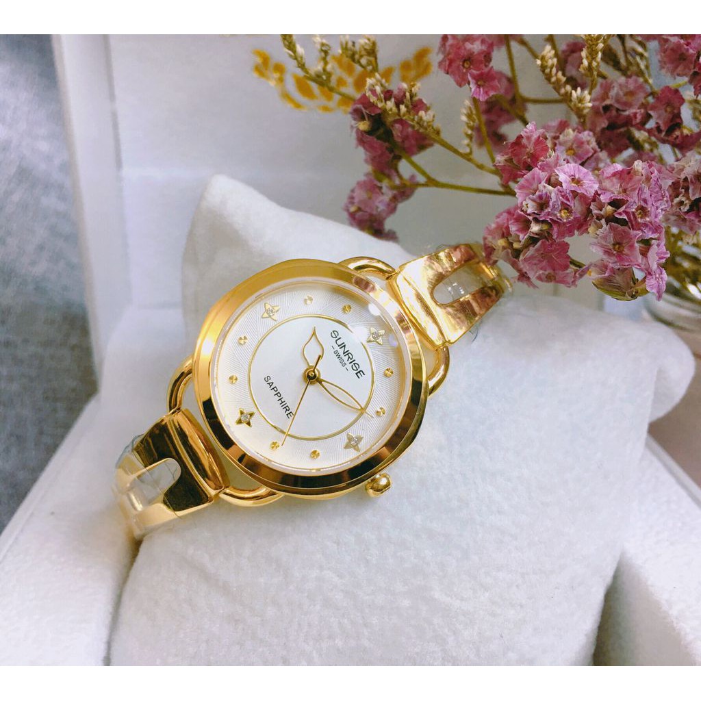 Đồng hồ nữ đẹp ♥️FREESHIP♥️ Model Sunrise 9941SA kính Sapphire chống xước chống nước tốt - Fullbox chính hãng