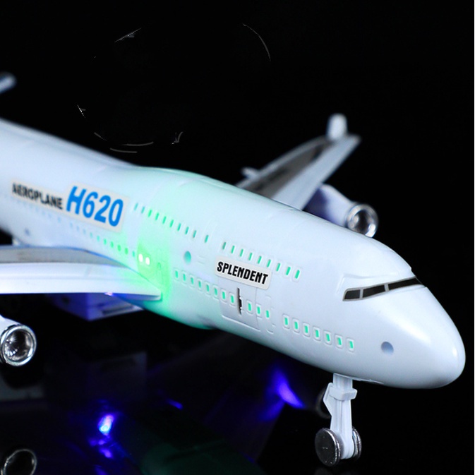 Mô Hình Máy Bay Airbus H620 Cỡ Lớn Có Đèn Và Âm Thanh Vui Nhộn Cho Bé