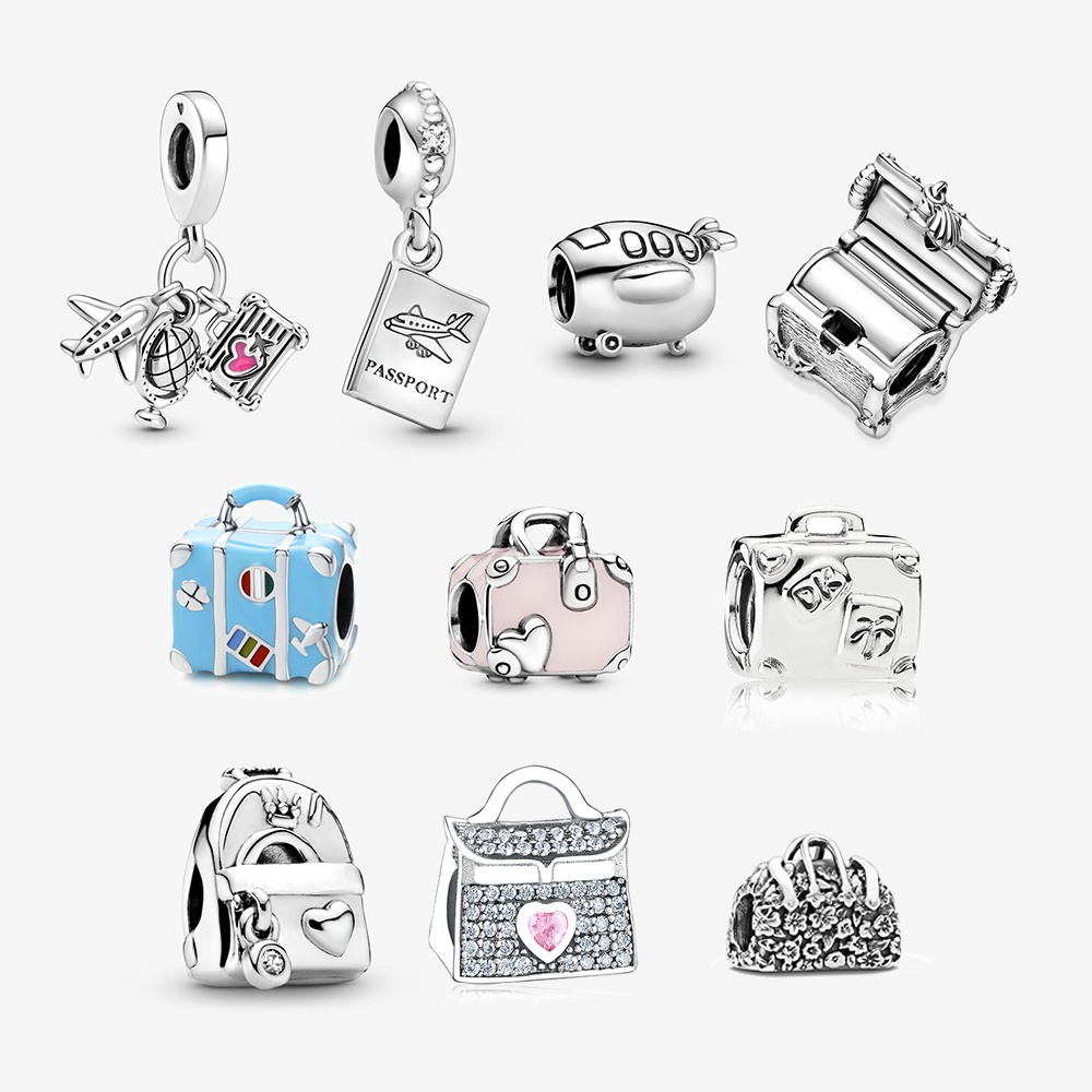 Hạt Charm Hình Máy Bay Du Lịch Bằng Bạc 925 Pandora