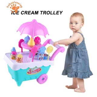 Đồ chơi xe đẩy bán kem mini cho bé