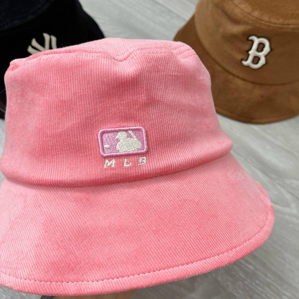 Bucket Chất Nhung Gân Màu Đen/Hồng/Nâu Thêu Logo Hot Trend Siêu Đẹp Dn.Storevnxk