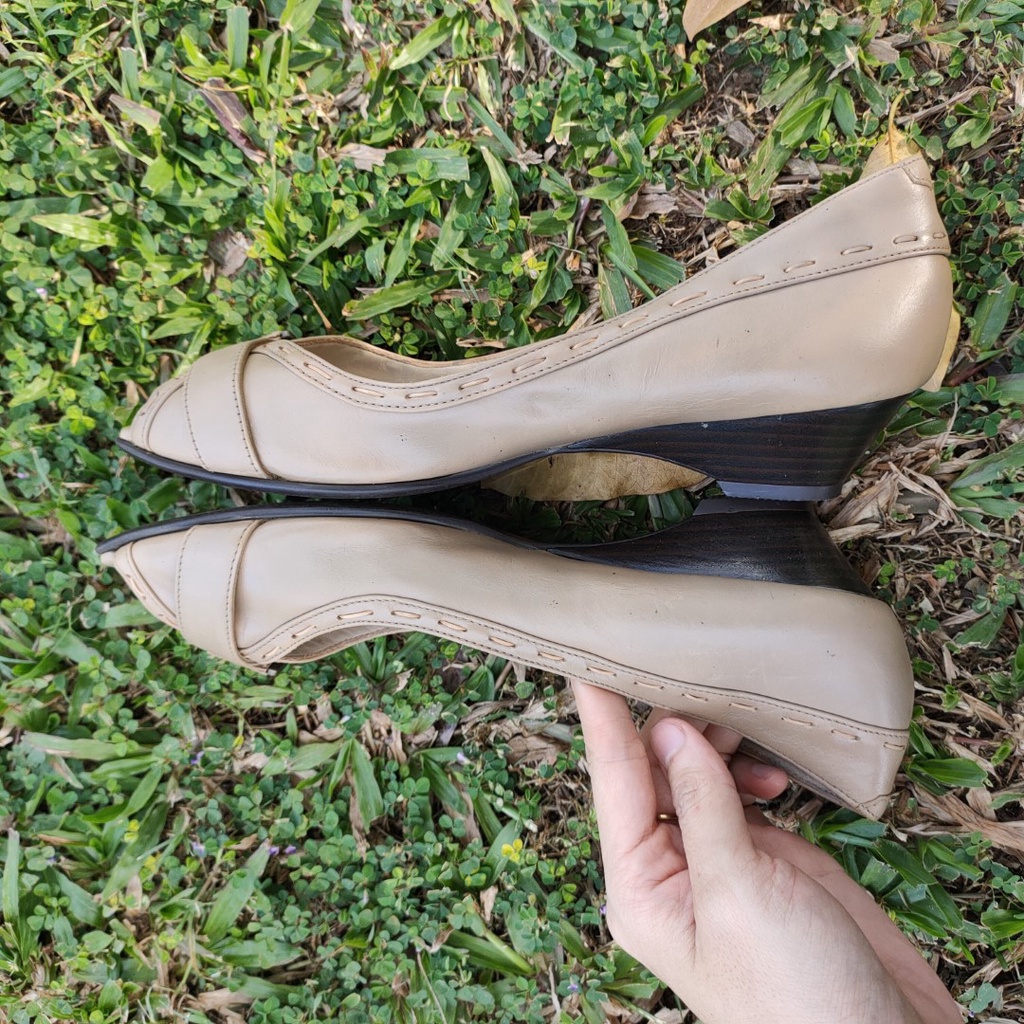 Giày da thật size 38 nguyên bản loại 1 secondhand Đồ Si Bon WS3