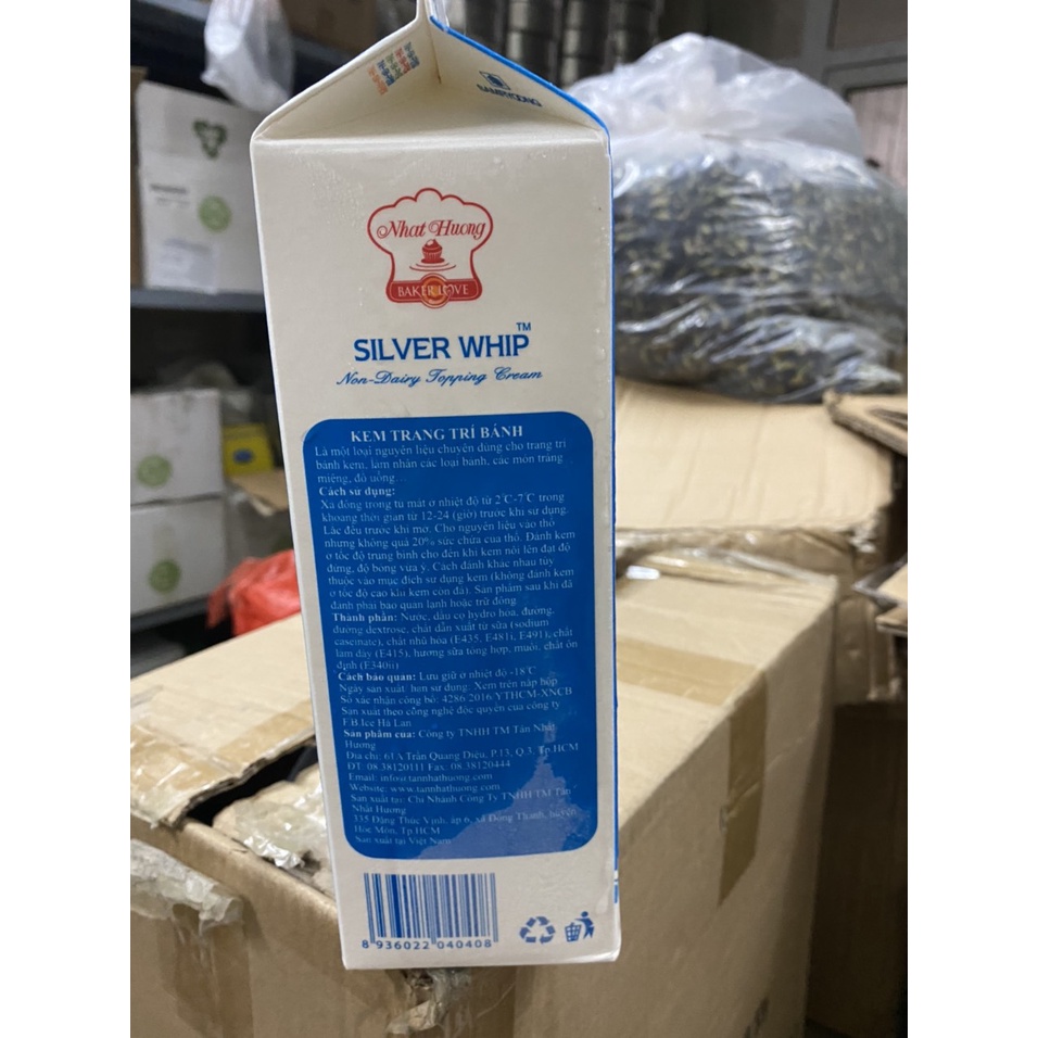 Kem Trang Trí Bánh Silver Whip Hộp 1kg