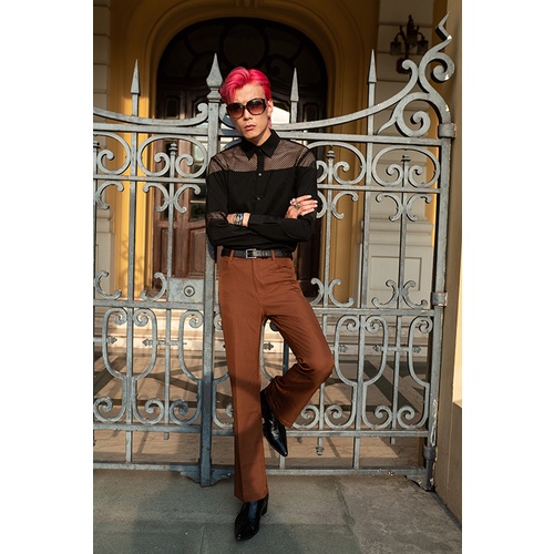 QUẦN ỐNG LOE NÂU /S22