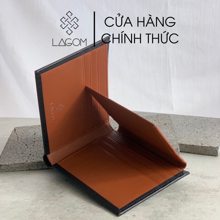 Ví Nam Da Thật LAGOM Compact Wallet phối màu