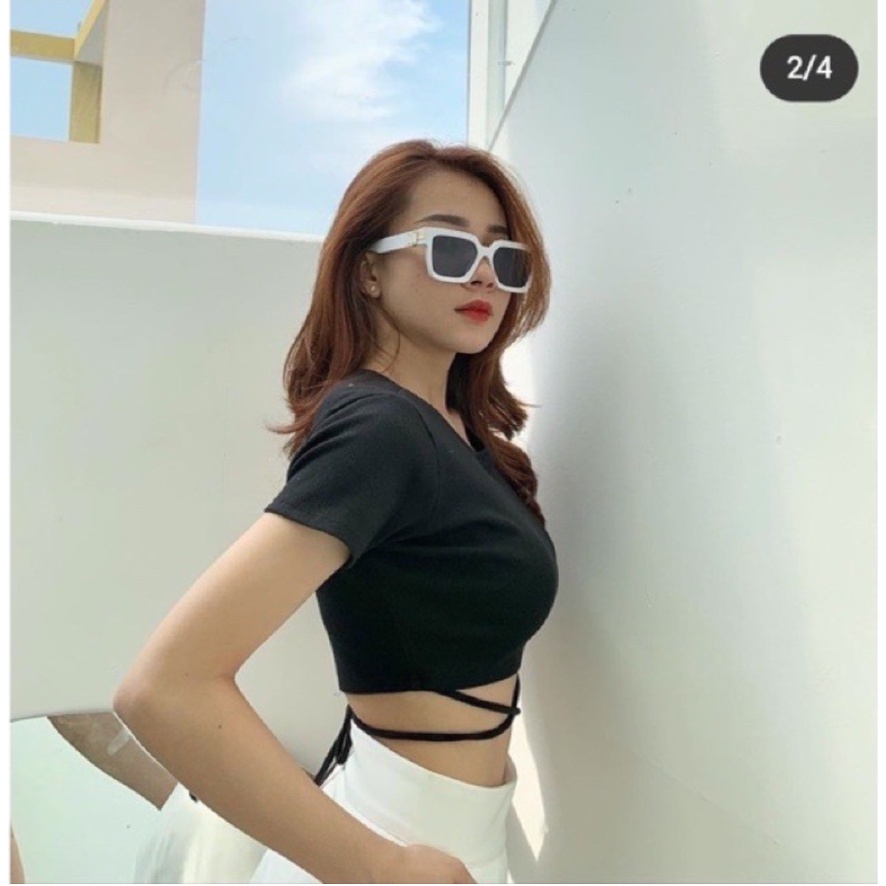 ÁO CROPTOP DÂY ĐAN EO  - AK0014 | steven.factory