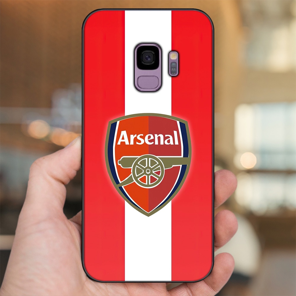 Ốp lưng Samsung S9 viền đen in hình Arsenal FC