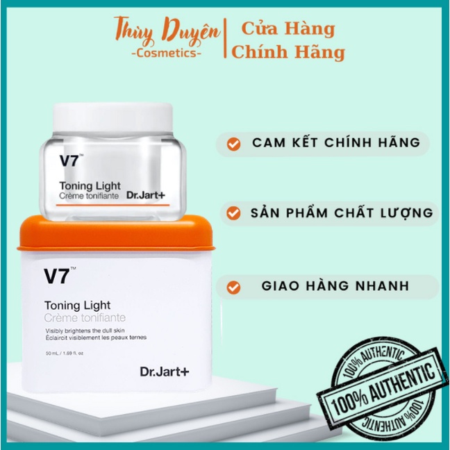 Kem Dưỡng Trắng Da V7 Toning Light Dr.Jart+ (50ml) - Hàn Quốc