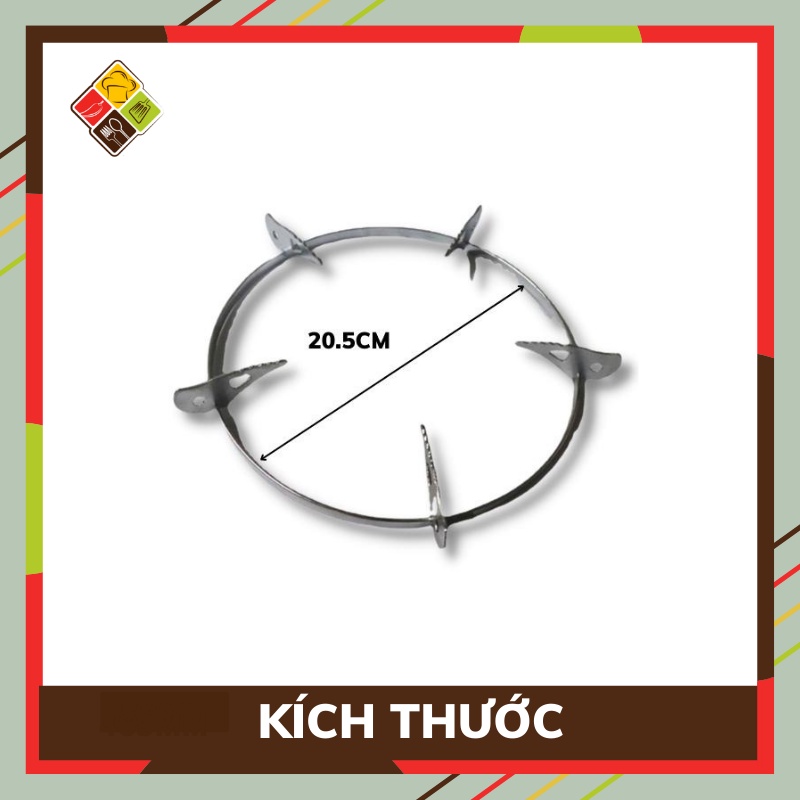 Kiềng inox BEHOMEMALL kiềng đặt bếp nướng chắc chắn, tiện lợi