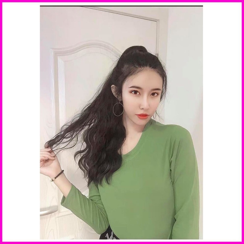 Tóc giả nữ ngoặm ngoạm xù dài 50cm chất sợi tơ cao cấp kèm ảnh thật