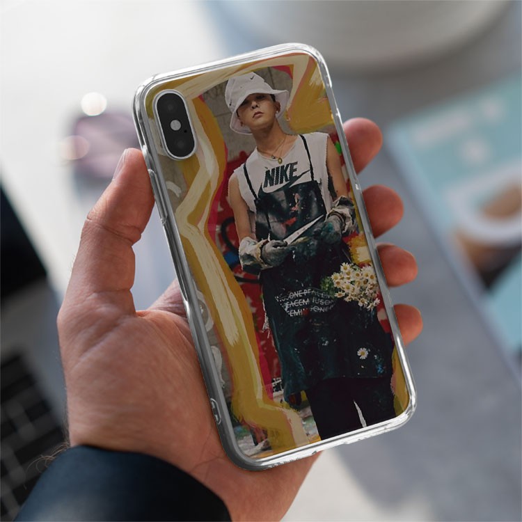Ốp iphone rẻ G-Dragon trong suốt silicone từ 6 đến 12 HQUPOD0747