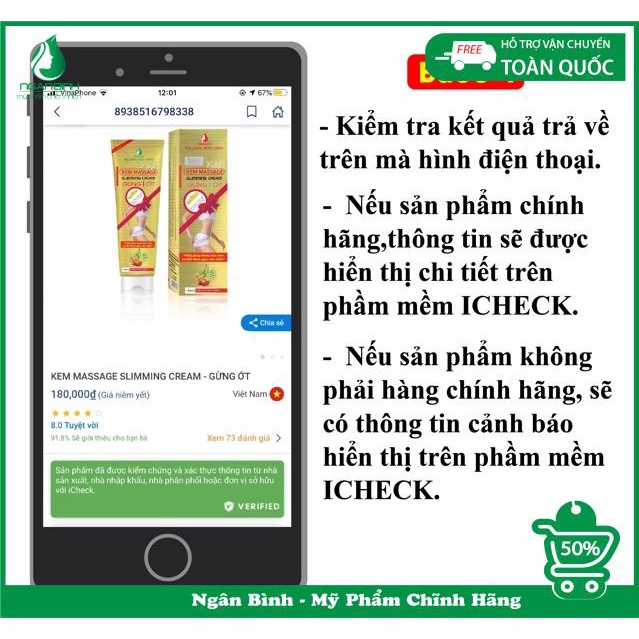 Bộ sản phẩm tan mỡ bụng an toàn và hiệu quả Ngân Bình gồm 1 kem tan mỡ bụng gừng ớt 150g + 1 đai nịt bụng gen quấn nóng