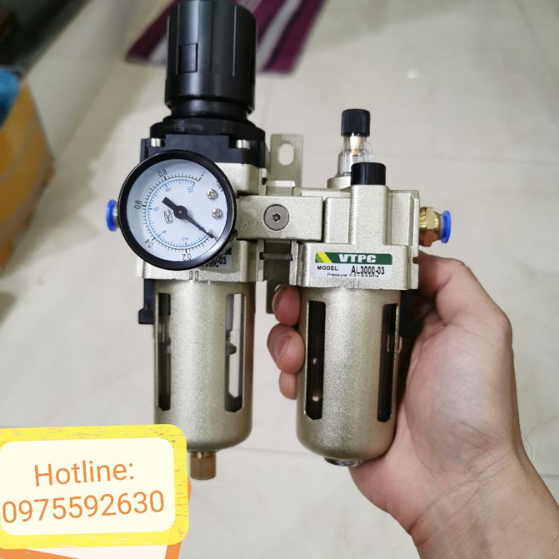 Lọc tách nước  cho máy nén khí CAL3000 kèm cút nối nhanh