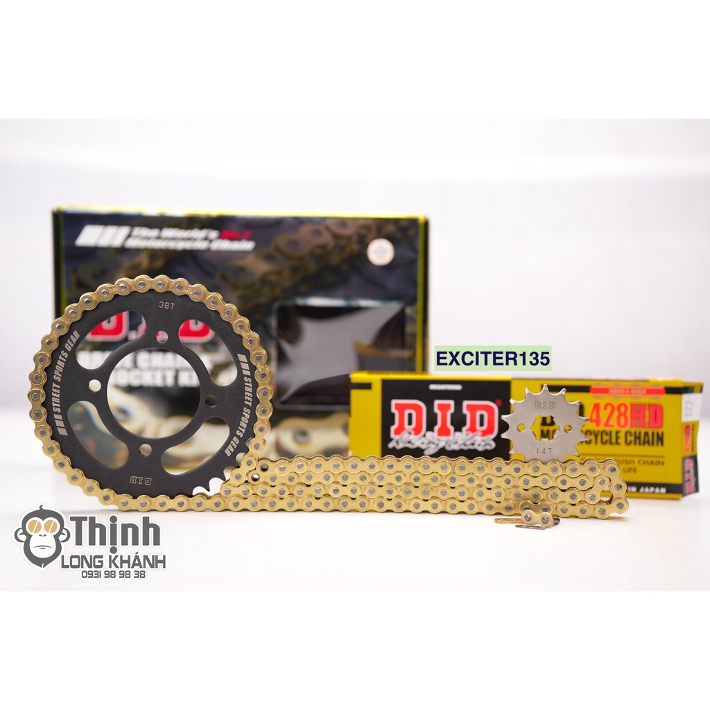 Nhông sên dĩa DID chính hãng -  Iguana slug plate - REAL