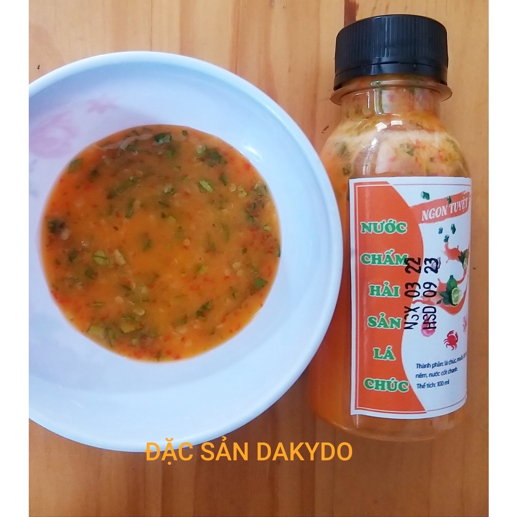 Combo 3 chai nước chấm hải sản lá Chúc (100ml/ chai), thương hiệu đặc sản Dakydo (An Giang), ăn là ghiền.