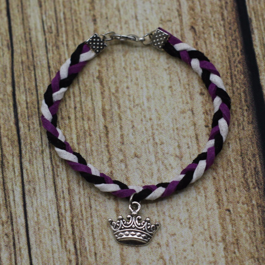 VT56 Vòng tay dây da lộn 5 cái/lốc