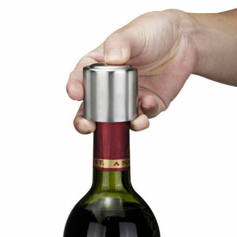 Nắp đậy chai rượu vang bằng inox có thể tái sử dụng tiện lợi