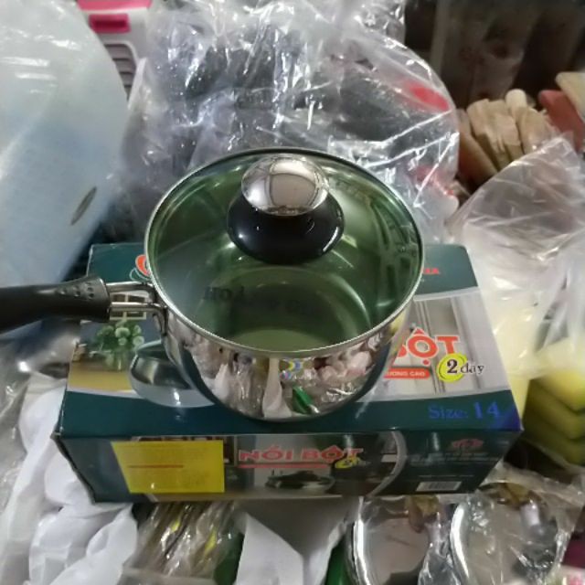 Nồi bột 2 đáy Hoàng Gia 14cm