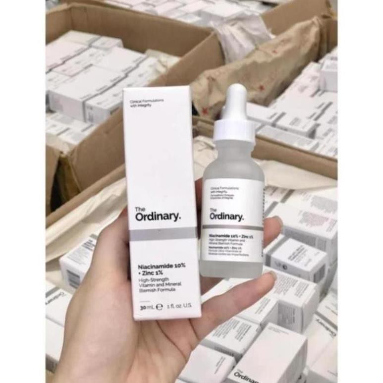 Serum The Ordinary Niacinamide 10% + Zinc 1% - tinh chất dành cho da dầu, mụn