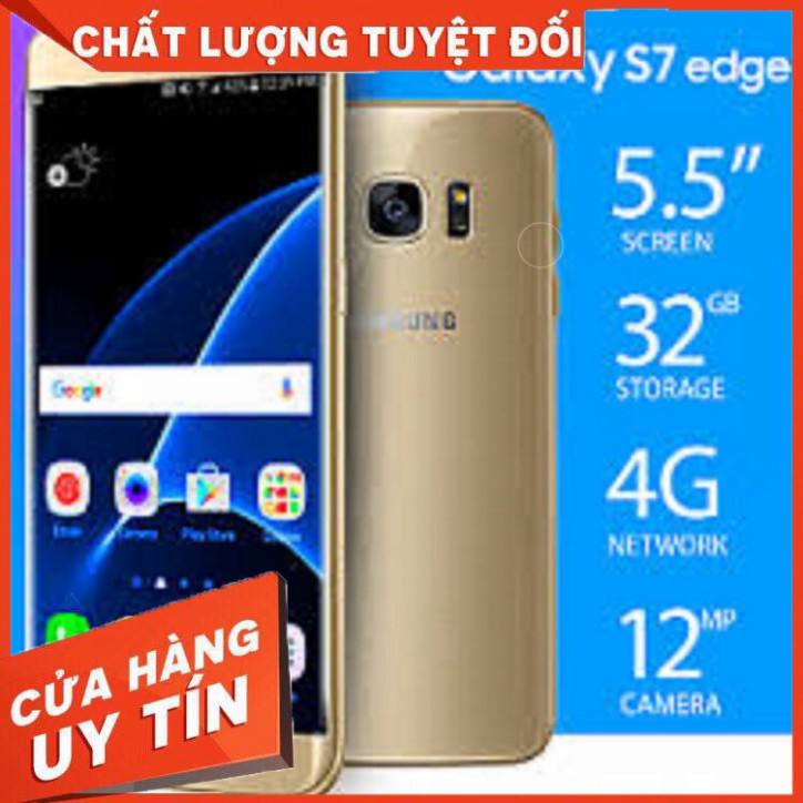 [ SIÊU GIẢM GIÁ  ] điện thoại Samsung Galaxy S7 Edge 2sim ram 4G rom 32G mới - Màu Vàng SHIP TOÀN QUỐC