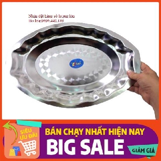 Dĩa INOX sâu lòng size lớn(40*25*4cm)